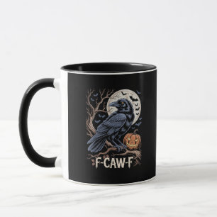 Retro F-Caw-F Vogel Krähe Lustige Krähe Vogel Kräc Tasse