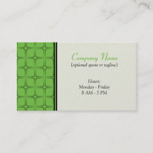 Retro Fab Business Card, hellgrün Visitenkarte