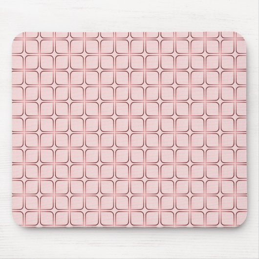 Retro Fab Mousepad, rosa Mousepad (Vorne)