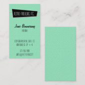 Retro-Fabulous Vertikale Visitenkarte (Vorne/Hinten)