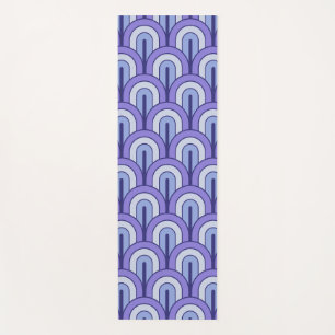 Retro-Fächer-Muster mit geometrischem Farbverlauf Yogamatte
