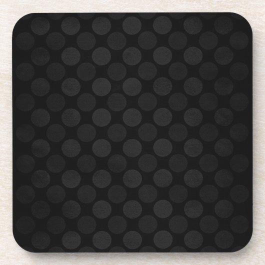 Retro Faded Black Circles Getränkeuntersetzer (Vorderseite)