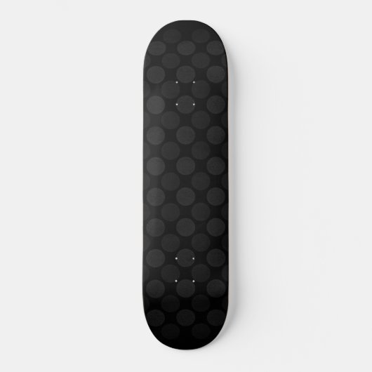 Retro Faded Black Circles Skateboard (Vorderseite)