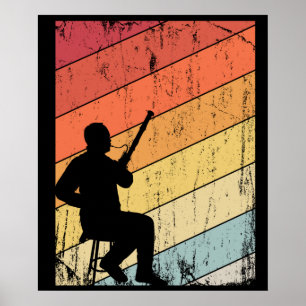 Retro-Fagottspieler-Geschenke Jazz-Musik Fagott Poster