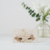 Retro Fahne Visitenkarte (Stehend Vorderseite)