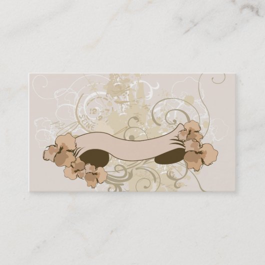 Retro Fahne Visitenkarte (Vorderseite)