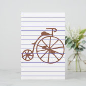 Retro Fahrrad Briefpapier (Stehend Vorderseite)