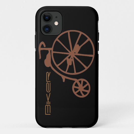Retro Fahrrad Case-Mate iPhone Hülle (Rückseite)