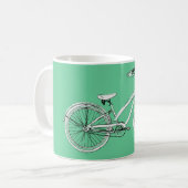 Retro-Fahrrad Kaffeetasse (Vorderseite Links)