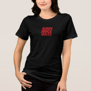 Retro-Fahrrad Mädchen Ironie rot Tri-Blend Shirt