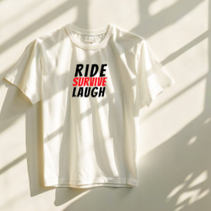 Retro-Fahrrad Mädchen Ironie schwarz rot Tri-Blend Shirt
