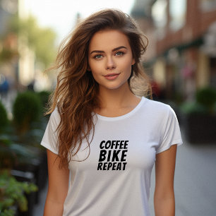 Retro-Fahrrad Mädchen Ironie schwarz Tri-Blend Shirt
