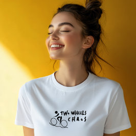 Retro Fahrrad Mädchen Ironie schwarz Tri-Blend Shirt