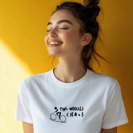 Retro-Fahrrad Mädchen Ironie schwarz Tri-Blend Shirt