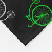 Retro-Fahrrad-Muster Fleecedecke (Ecke)