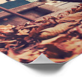 Retro-Fahrrad Poster (Ecke)