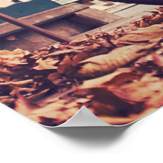 Retro-Fahrrad Poster (Ecke)