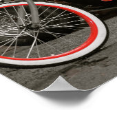 Retro-Fahrrad-Poster Poster (Ecke)