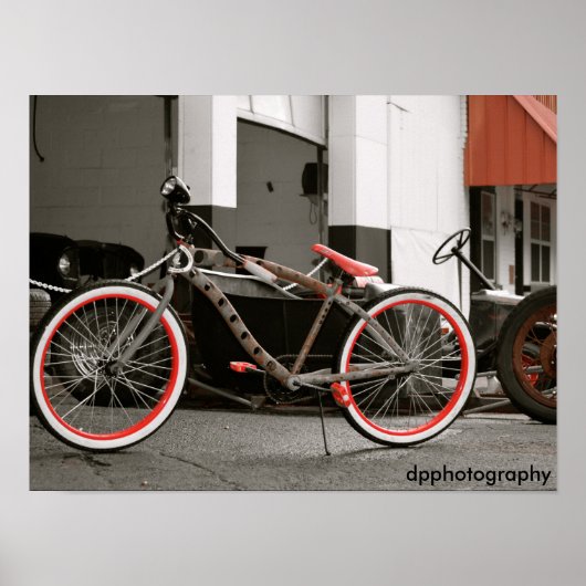 Retro-Fahrrad-Poster Poster (Vorne)