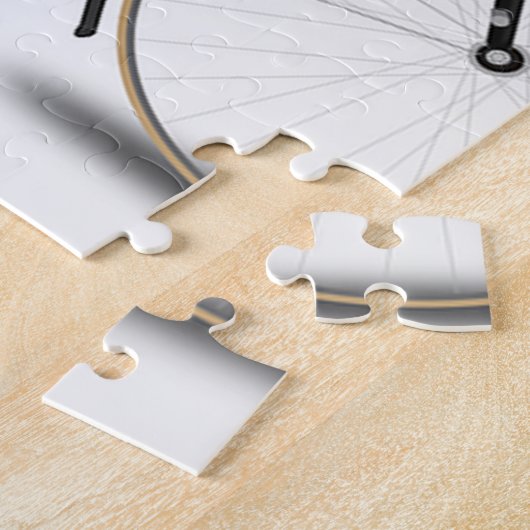 Retro-Fahrrad Puzzle (Seite)