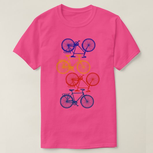 Retro-Fahrrad T-Shirt (Design vorne)