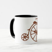 Retro Fahrrad Tasse (Vorderseite Links)
