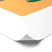 Retro-Fahrraddruck in Pastellfarben | Transport Poster (Ecke)