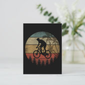 RETRO-FAHRRADFAHREN POSTKARTE (Stehend Vorderseite)