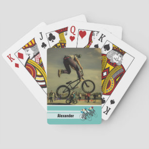 Retro-Fahrradfoto Spielkarten