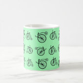 Retro-Fahrradmuster Kaffeetasse (Mittel)