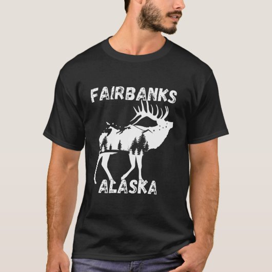 Retro Fairbanks Alaska Apparel Souvenir T-Shirt (Vorderseite)