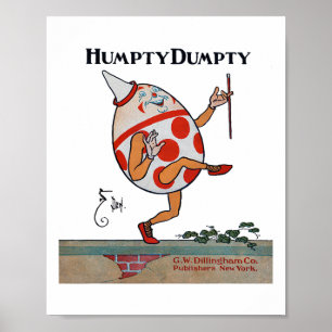 Retro Fairy Tale Shirt-the-Great Fall Humpty Dumpt Poster