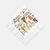 Retro Fall A Go Go Serviette (Ecke)