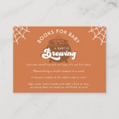 Retro Fall Baby Breegeheft Begleitkarte (Vorderseite)