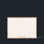 Retro Fall Floral Custom Co-ed Couples Shower Dankeskarte<br><div class="desc">This couples shower thank you card carries your fall coed wedding celebration through to the final detail. Created for expressing appreciation after a bridal shower or engagement gathering, it pairs beautifully with terracotta, pink, and orange floral themes. The retro-inspired border and clean typography deliver a look that feels polished, stylish,...</div>