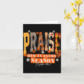 Retro Fall For Jesus He Never Leaves Autumn Christ Karte (Gelbe Blume)