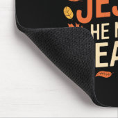 Retro Fall für Jesus, Verlasst er nie Erntedank Mousepad (Ecke)