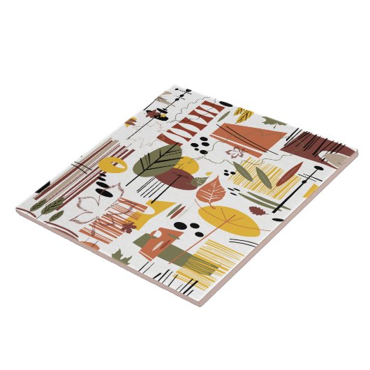 Retro Fall Gehen-Gehen Fliese (Seite)