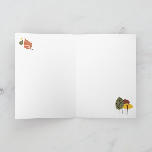 Retro Fall Gehen-Gehen Karte (Innenseite)