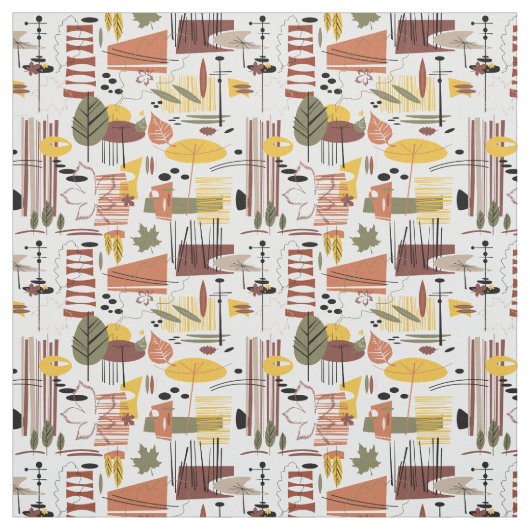 Retro Fall Gehen-Gehen Stoff (Muster)