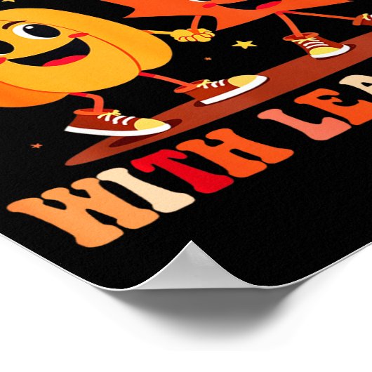 Retro Fall In Love With Learning Autumn Pumpkin Te Poster (Ecke)