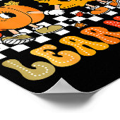 Retro Fall In Love With Learning Autumn Pumpkin Te Poster (Ecke)