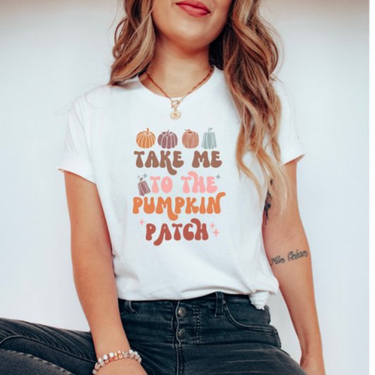 Retro Fall Lover Quote Pumppatch Patch T-Shirt