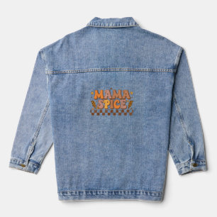 Retro Fall Pumpkin Herbst Erntedank Family Mama Jeansjacke