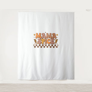 Retro Fall Pumpkin Herbst Erntedank Family Mama Wandteppich