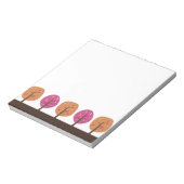 Retro Fall Trees Notizblock (Rotiert)