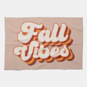 Retro Fall Vibes Geschirrtuch (Horizontal)