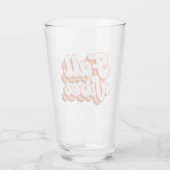 Retro Fall Vibes Glas (Rückseite)