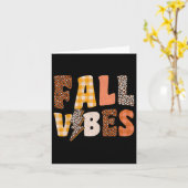 Retro Fall Vibes Karte (Gelbe Blume)