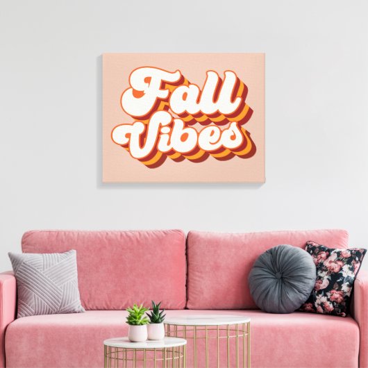 Retro Fall Vibes Leinwanddruck (Insitu (Wohnzimmer))